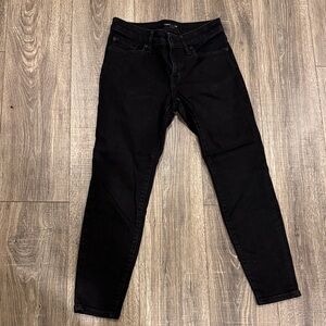 Lucky Brand Women's Dark Black Lizzy Skinny Jeans 6/28A
